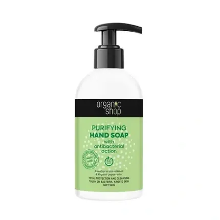 Săpun de mâna antibacterian Organic Shop Purifying, 500ml, alb Discount