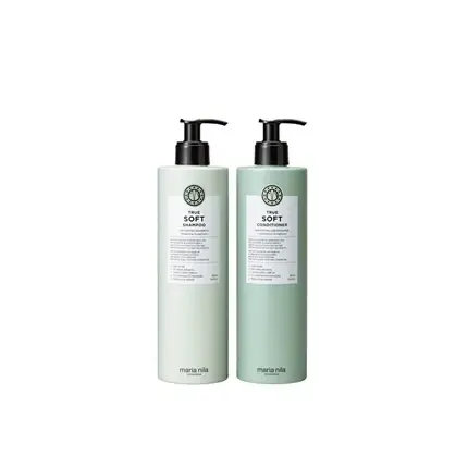 Set îngrijire păr uscat, Maria Nila True Soft Dry Hair Care Gift Set cu ulei de argan Retur ușor