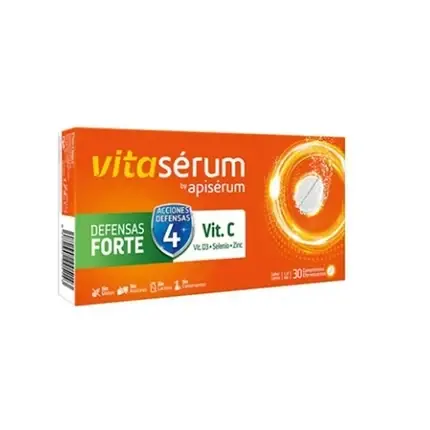 Vitaserum By Apiserum Defensas Forte, Vitamina C, Vit D3, Seleniu, Zinc, 30 Tablete Ofertă limitată