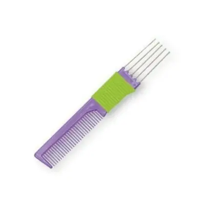 Pieptăn de păr, Top Choice, model cu multiple funcții, culoare violet și verde Cel mai bun preț