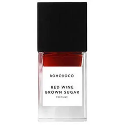 Preț redus Bohoboco Red Wine Brown Sugar, Parfum pentru femei, sticlă transparentă, dop negru mat, lichid roșu