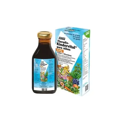 Salus Floradix Kindervital, vitamine pentru copii, sirop de plante, 250 ml Reducere extra