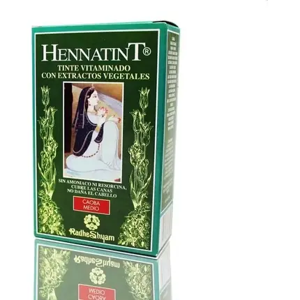 Cumpără online Tinte de păr, Radhe Shyam, Henna Tint Caoba Medio, 120ml, verde
