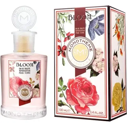Monotheme Bloom Eau de Toilette, Fiole cu pulverizator, 100ml, design floral Cumpără online