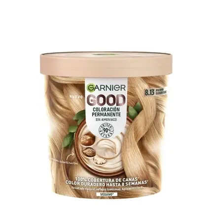 Culoare permanentă păr Garnier Good, 8.13 Blond Deschis Strălucitor, 550ml Nu rata