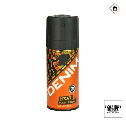 Spray Corporal Denim Azure Heat, Portocaliu, 150ml Ieftin