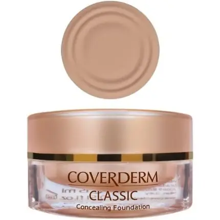 Concealer Coverderm Classic 2, culoare bej-auriu, capacitate 15ml Popular