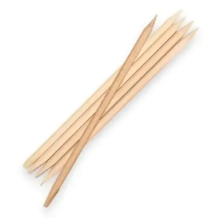 Ofertă de sezon Bețe de manichiură, Top Choice, 7040, lemn natural, vârf ascuțit, set
