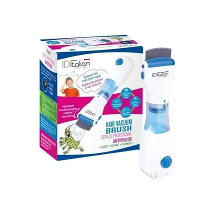 Perie aspirator păr, Id Italian, Postquam, alb, albastru Premium