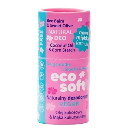 Deodorant Stick Ecosoft Natural Deo Flower Boom, roz, albastru, 50ml Discount