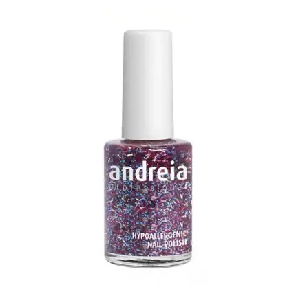 Lac de unghii Andreia Professional Nº 145, 14ml, hipoalergenic, efect glitter, culoare mov cu auriu Comandă acum