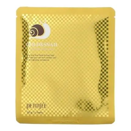 Ofertă Masca Facială Petitfee Gold & Snail, 30g, Ambalaj Auriu