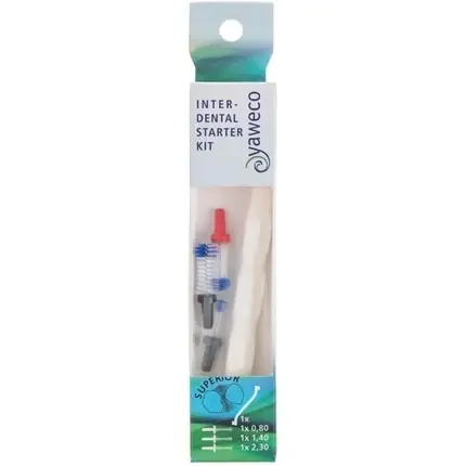 Kit interdentare Yaweco Interdental Starter Pack cu irigator bucal Chilipir