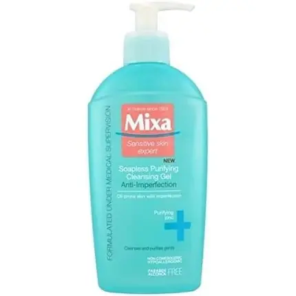 Lichidare de stoc Gel de Curățare Mixa, Expert pentru Piele Sensibilă, 200ml