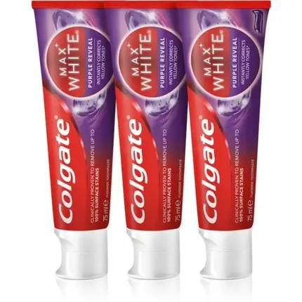 Ofertă Pasta de dinți Colgate Max White Purple Trio, 75 ml