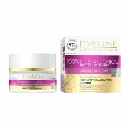 Crema de față Eveline Biobakuchiol Multi-Repair Anti-Gravity Cream 70+, 50ml Cumpără online
