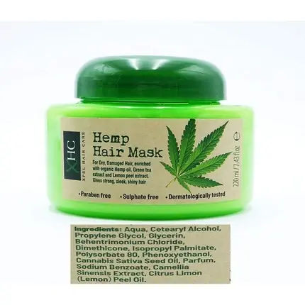 Retur gratuit Masca de păr Xpel Hemp Hair Mask, 260g, Verde