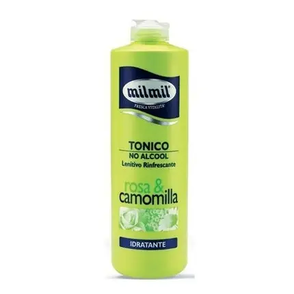 Tonico facial hidratant Mil Mil, cu trandafir și mușețel, fără alcool, 500ml Disponibil imediat