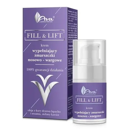 Crema pentru față, Ava Laboratorium Fill & Lift, pentru ridurile nazolabiale, 15ml Ultima șansă