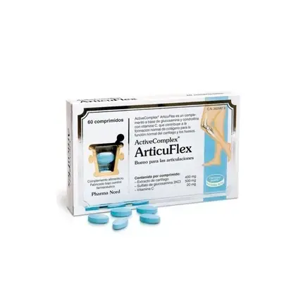 Popular Complement alimentar Pharma Nord ActiveComplex Articuflex, 60 comprimate (200 mg glucosamină, 400 mg condroitină)