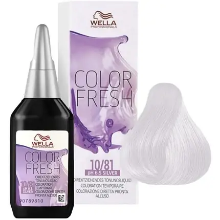 Mai ieftin Wella Color Fresh Silver 10/81, Tonifiant Temporar, 75ml, Culoare Argintie