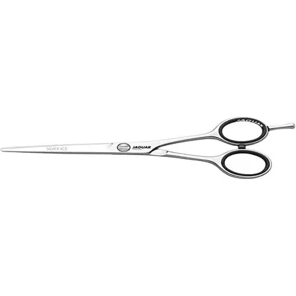 Calitate înaltă Foarfecă de păr Jaguar White Line Silver Ice Classic, lungime 17.8 cm