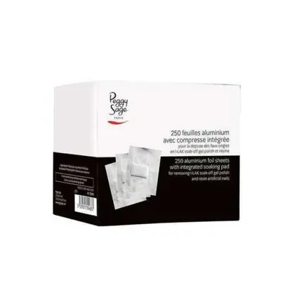 Preferatul clienților Set Îngrijire Unghii Peggy Sage, 250 foi aluminiu cu compresă integrată