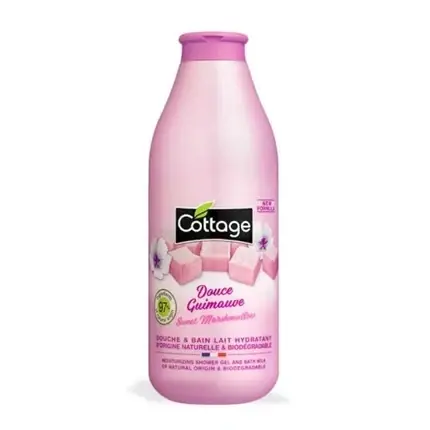 Cumpără online Gel de duș Cottage Sweet Marshmallow Milk, 750ml, roz