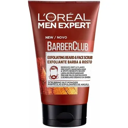 Mai ieftin Exfoliant pentru Barbă și Față, L‘Oréal Men Expert Barber Club, 100 ml