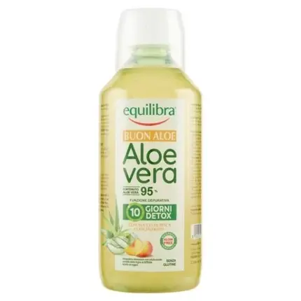 Gel de duș cu 95% aloe vera, Equilibra, 500ml, culoare galben-verzui Preț promoțional
