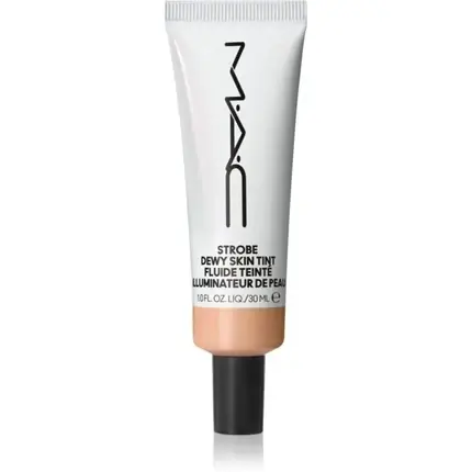Fond de ten MAC Strobe Dewy Skin Tint, culoare Medium Plus, 30 ml Livrare rapidă
