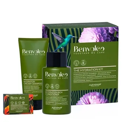 Ofertă de sezon Kit Îngrijire Păr, Alfaparf Milano Benvoleo Hydrating Kit, 250ml + 250ml + 90g