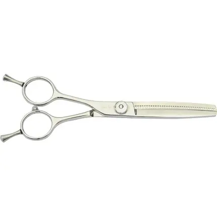 Premium Foarfec de păr Kyone Modellierschere 60 Classic 45t pentru stângaci, argintiu