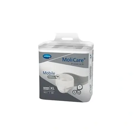 Pachet scutece HARTMANN MOLICARE PREMIUM MOBILE XL, 10 bucăți, alb Cel mai bun preț