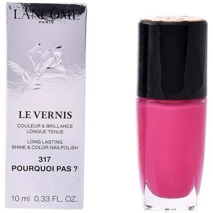 Ofertă limitată Lac de unghii Lancôme Le Vernis 317 Pourquoi Pas? roz vibrant