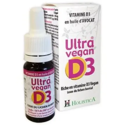 Holistica Ultra Vegan D3, Vitamina D3 lichidă, 8ml Preț mic