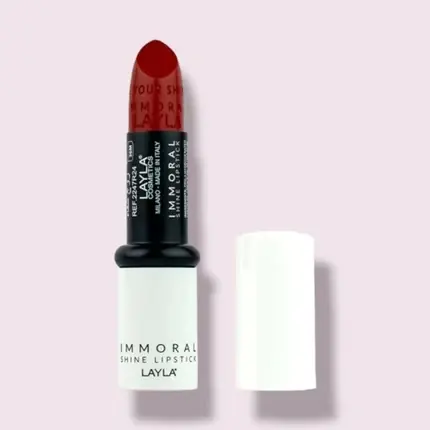 Layla Immoral Shine Lipstick 28, Roșu Disponibil imediat