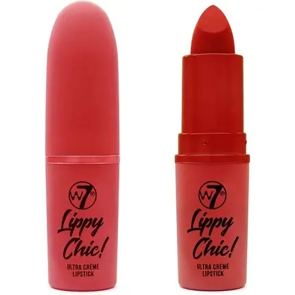 Baton de ruj W7 Lippy Chic Tongue & Cheek, culoare roșu-coral Comandă acum