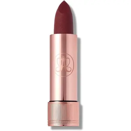 Ruj mat Anastasia Beverly Hills Rum Punch, culoare visiniu, ambalaj metalic aur Premium