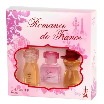Disponibil imediat Set Cadou Parfum Charrier Parfums - Romance de France, 3 piese