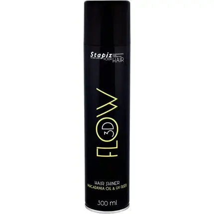 Bestseller Stapiz Flow 3D Hair Shiner, Spray fixare par, 300ml, negru