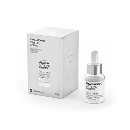 Lichidare de stoc Serum Hidratare Intensă, Botnicapharma, Hyaluronic Crystal Dermo, 30ml