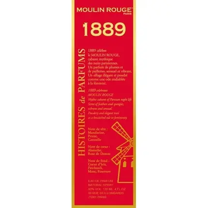 Eau de Parfum Histoires de Parfums Moulin Rouge 1889, 120ml Cumpărături sigure