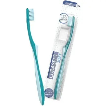 Periuță de dinți Curasept Soft Toothbrush 015, culoare verde mentă Reduceri