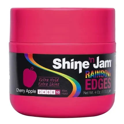 Lichidare de stoc Gel de păr Shine ‘N Jam Rainbow Edges, Cherry Apple, 4 fl oz