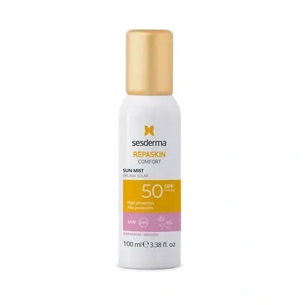 Spray protector solar, Sesderma Repaskin Comfort Sun Mist SPF50, Geranium, 100ml Calitate înaltă