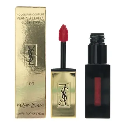 Yves Saint Laurent Rouge Pur Couture 103 Pink Pastel Glossy Lip Stain 6ml Ofertă de sezon