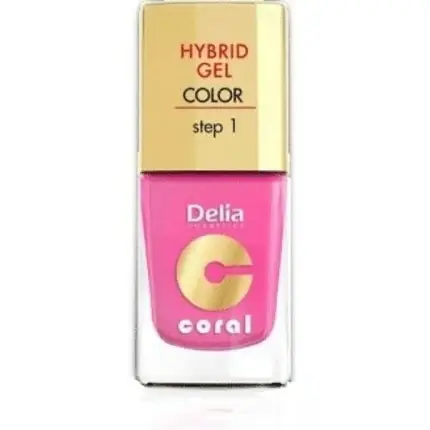 Plată securizată Gel Polish Delia, Hybrid Gel Color No. 22 Landryn Pink, Coral, 11ml