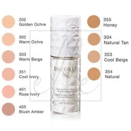 Disponibil imediat Cosme Decorté Aq Base Makeup Radiant Glow Lifting Liquid Foundation 355 Honey