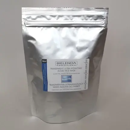 Mască facială hidratantă Bielenda Professional Transparent Ultra Hydrating Algae, ambalare bulk 110g Lichidare de stoc